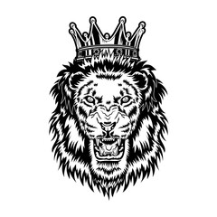lion head vector