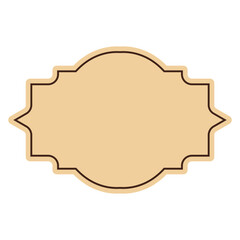 DECORATIVE RECTANGLE RETRO TEXT BOX