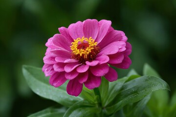 Fototapeta premium Purple Zinnia Flower Close-up