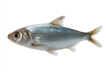 Silver Fish Isolated on White Background