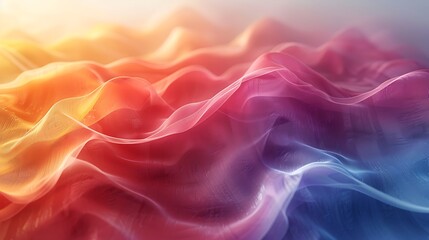 Obraz premium Vivid neon strips in colorful gradient high resolution picture