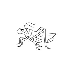 grasshopper line icon