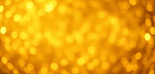 Obraz premium Abstract gold bokeh background, shimmering luxurious texture, defocused, christmas