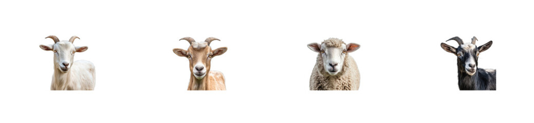 Collection Goats And Sheep Portraits