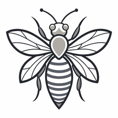 black and white flower