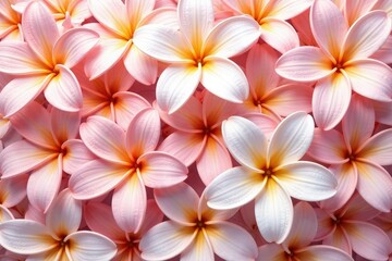 Fototapeta premium Delicate, overlapping lilies in pastel shades, forming a continuous motif , pastel, repeat, design