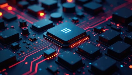 Fototapeta premium Perfectly integrated, jointless technological components, structure, network, cohesive