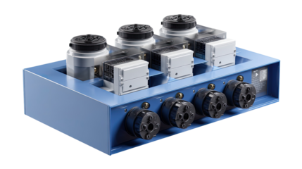 Precision Engineering Marvel: A close-up shot of intricate machinery components, showcasing advanced technology and industrial design.