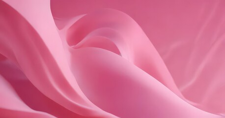 Obraz premium Swirling gradient pink abstract shapes, soft focus, bright, light, image