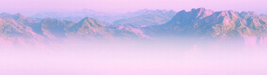 Breathtaking view of a mountain range with majestic peaks under a clear blue sky
