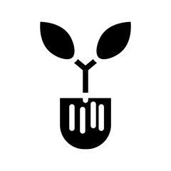 seedlings glyph icon