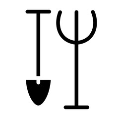 shovel glyph icon