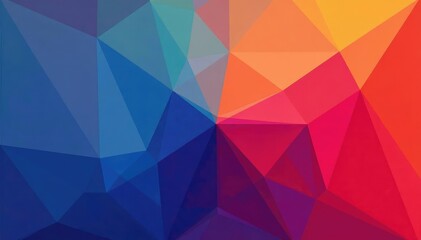 Fototapeta premium Abstract geometric shapes in vibrant hues for social media backgrounds , lines, dynamic, design