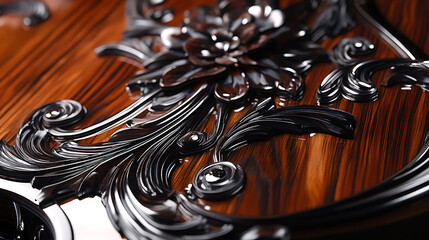 Luxurious rosewood background