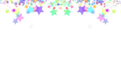 Colorful Stars Confetti Png Shape Transparent Background