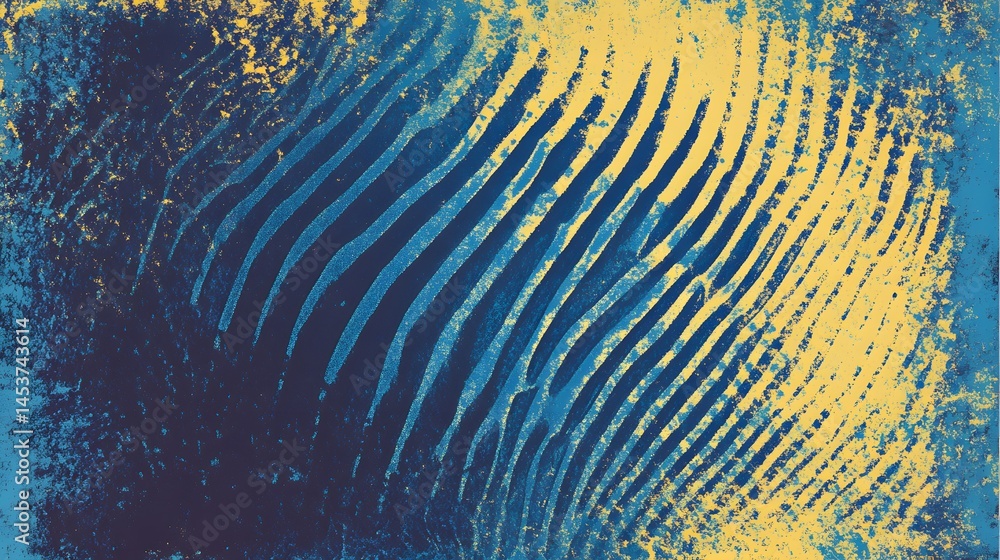 Poster abstract textured design with muted colors.