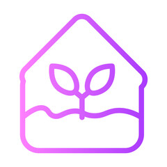 greenhouse gradient icon