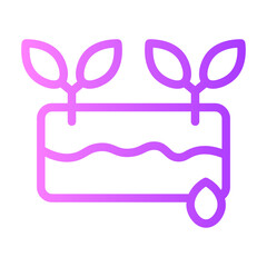 planting gradient icon
