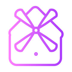 windmill gradient icon