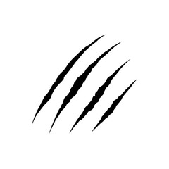 Panther scratches silhouette vector flat illustration design. © Techzaka