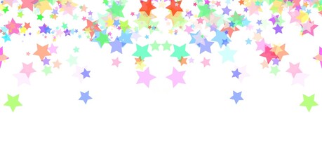 Colorful Stars Confetti Png Shape Transparent Background