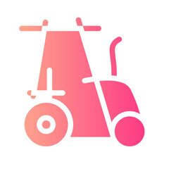 tractor gradient icon