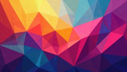 Obraz premium Geometric abstract shapes, vibrant color palette, wallpaper, square