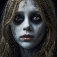 Bloody Demoness Zombie Ghost Woman Halloween Monster