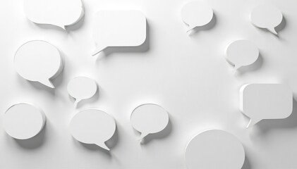 Subtle grayscale speech bubble wallpaper pattern, minimalist design , elegant, subtle