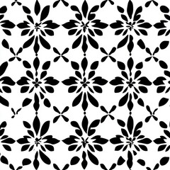 Monochrome Seamless pattern with a simple abstract drawing. Vector illustration.