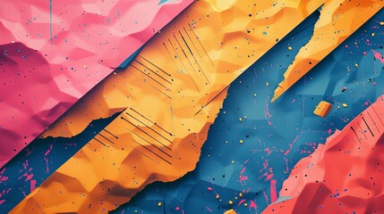 Trendy colorful fun shapes and patterns