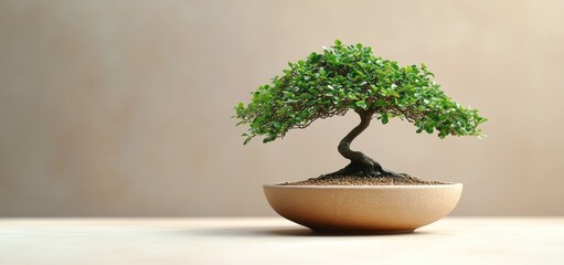 Serene Bonsai: A Miniature Masterpiece of Nature's Art
