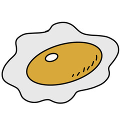 fried egg vector illustration