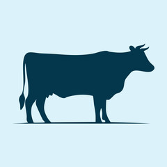 Cow silhouette vector