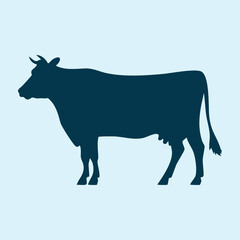 Simple cow silhouette