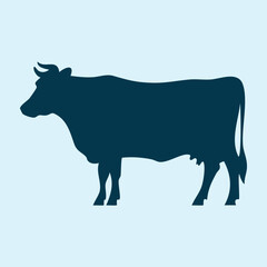 Cow silhouette vector