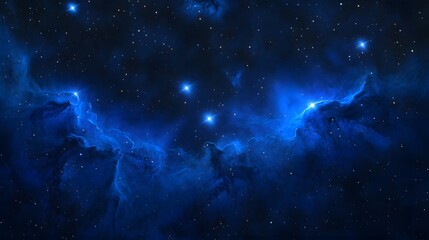 Obraz premium Deep space nebula with scattered celestial points.