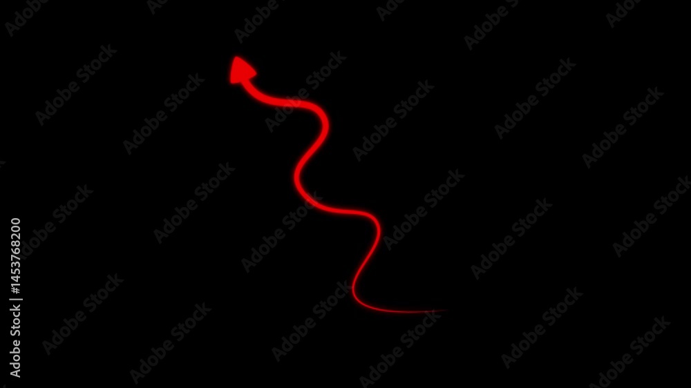 Poster different shape arrow icon set. collection of curve line arrows animation. curve arrow.