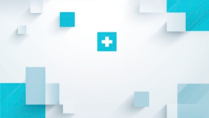 Abstract geometric background with a medical cross, clean and modern design, perfect for healthcare professionals, clinic marketing, and pain management services.