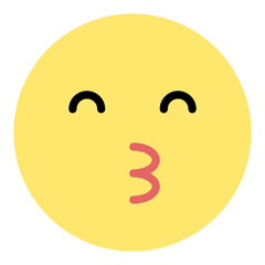 Kissing Face with Smiling Eyes