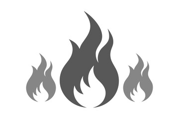 Three stylized flame icons display heat and energy against a transparent backdrop