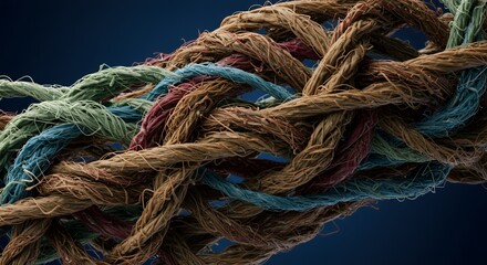 Intricate Intertwining: A Microscopic View of Colorful Ropes