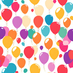 seamless pattern with balloons