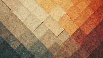 Geometric tapestry wallpaper, muted earth tones, subtle texture, style, sophisticated