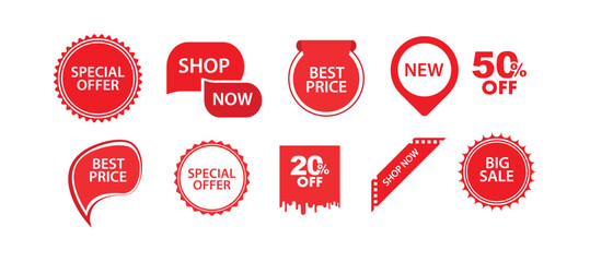 stickers with sale discount text