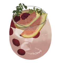 Fig Ade Juice Tea Vector Design