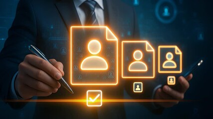 Digital Recruitment and Candidate Selection with Virtual Resume Screening Interface

