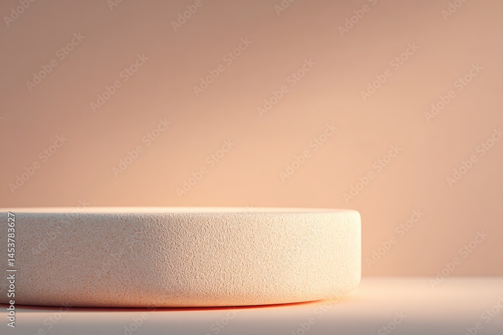 Poster empty podium for drinks with minimalistic aesthetics ample copy space and clean image background