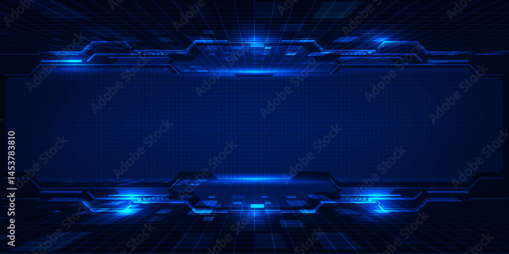 Canvas Prints abstract technology background. futuristic digital space technology concept.