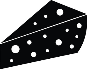 cheese wedge on white background 